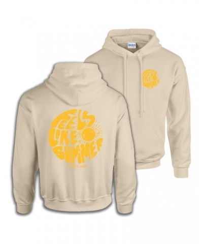 Samuel Jack Feels Like Summer Graphic Hoodie (Beige) $9.35 Sweatshirts