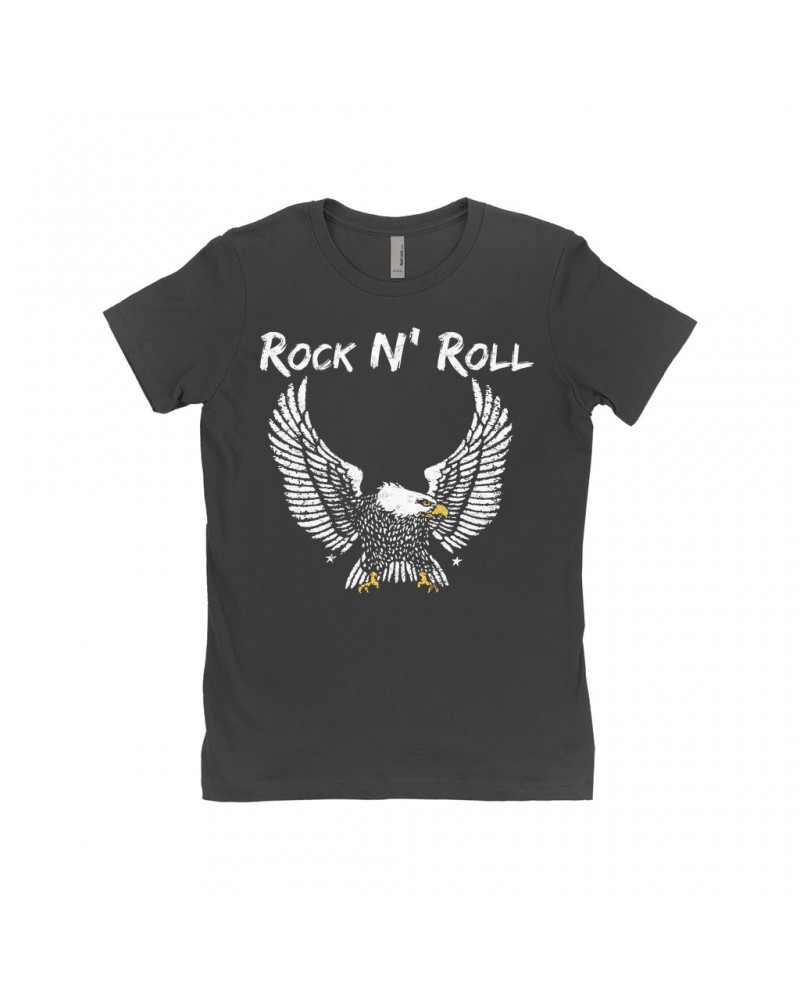 Music Life Ladies' Boyfriend T-Shirt | Rock N' Roll 1977 Shirt $7.58 Shirts