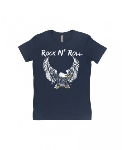 Music Life Ladies' Boyfriend T-Shirt | Rock N' Roll 1977 Shirt $7.58 Shirts
