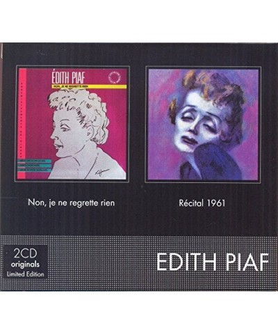 Édith Piaf NON JE NE REGRETTE RIEN + RECITAL 1961 CD $16.80 CD