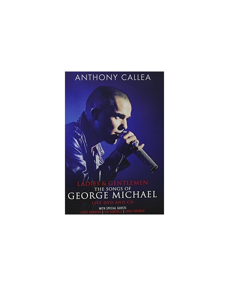 Anthony Callea LADIES & GENTLEMAN THE SONGS OF GEORGE MICHAEL DVD $13.39 Videos
