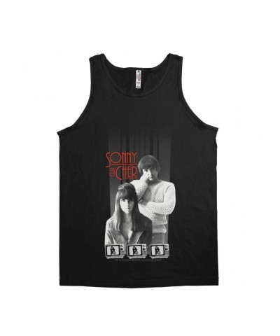Sonny & Cher Unisex Tank Top | Mod TV Black And White Image Shirt $4.19 Shirts