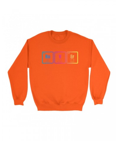 Music Life Colorful Sweatshirt | Raver Periodic Table Ombre Design Sweatshirt $9.35 Sweatshirts