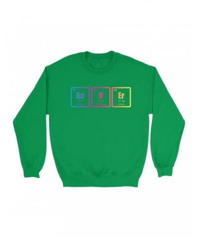 Music Life Colorful Sweatshirt | Raver Periodic Table Ombre Design Sweatshirt $9.35 Sweatshirts