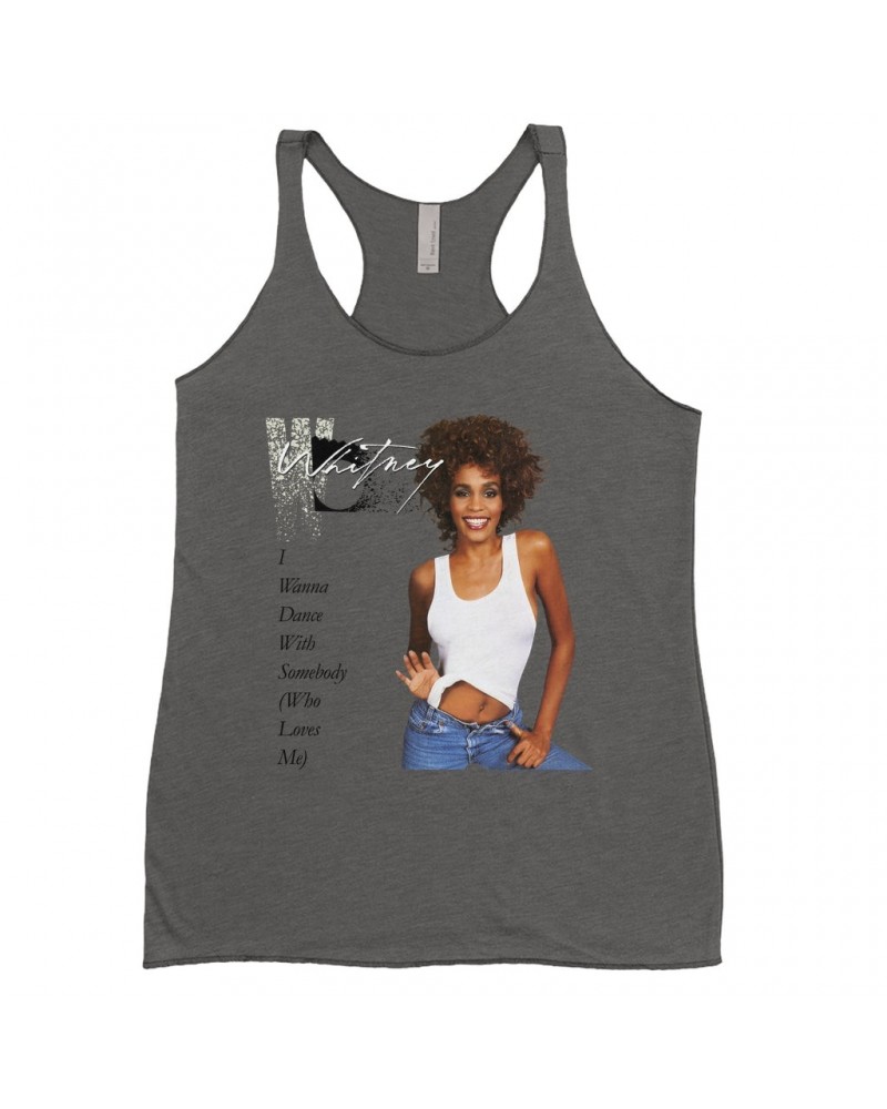 Whitney Houston Ladies' Tank Top | I Wanna Dance With Somebody Album Cover Shirt $7.64 Shirts