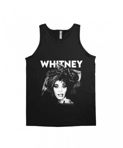 Whitney Houston Unisex Tank Top | 1987 Photo White Whitney Design Shirt $10.57 Shirts