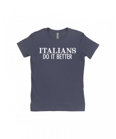Madonna Ladies' Boyfriend T-Shirt | Italians Do It Better Worn By Shirt $5.36 Shirts