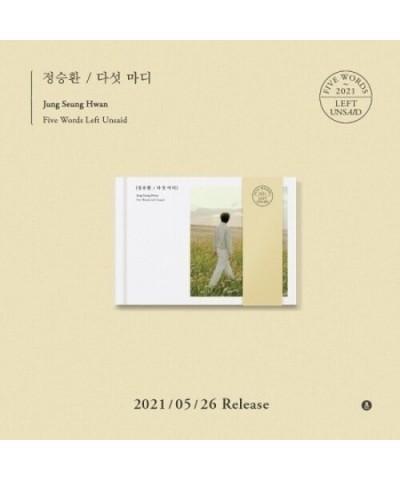 Jung Seung Hwan FIVE WORDS LEFT UNSAID CD $9.55 CD