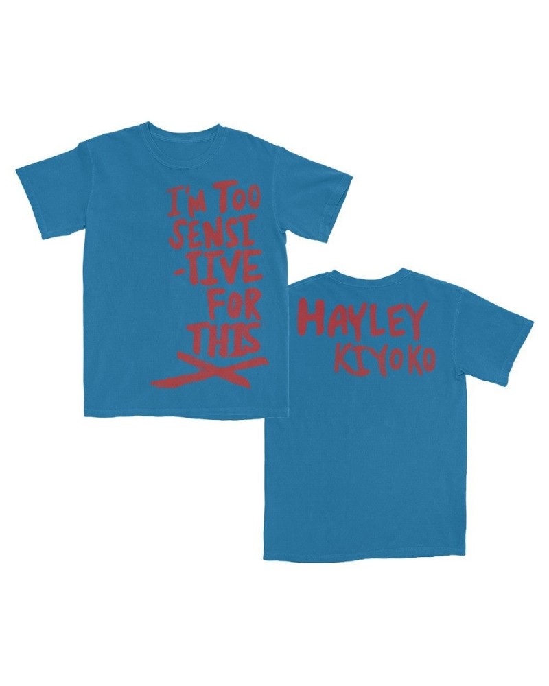 Hayley Kiyoko I'm Too Sensitive Blue T-Shirt $11.01 Shirts