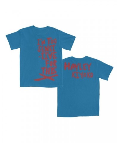 Hayley Kiyoko I'm Too Sensitive Blue T-Shirt $11.01 Shirts