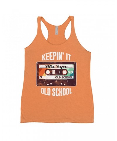 Music Life Ladies' Tank Top | Keepin' It Old School Shirt $6.64 Shirts