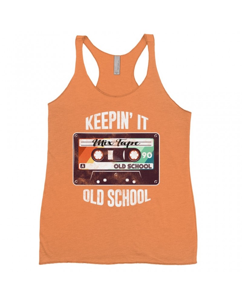 Music Life Ladies' Tank Top | Keepin' It Old School Shirt $6.64 Shirts