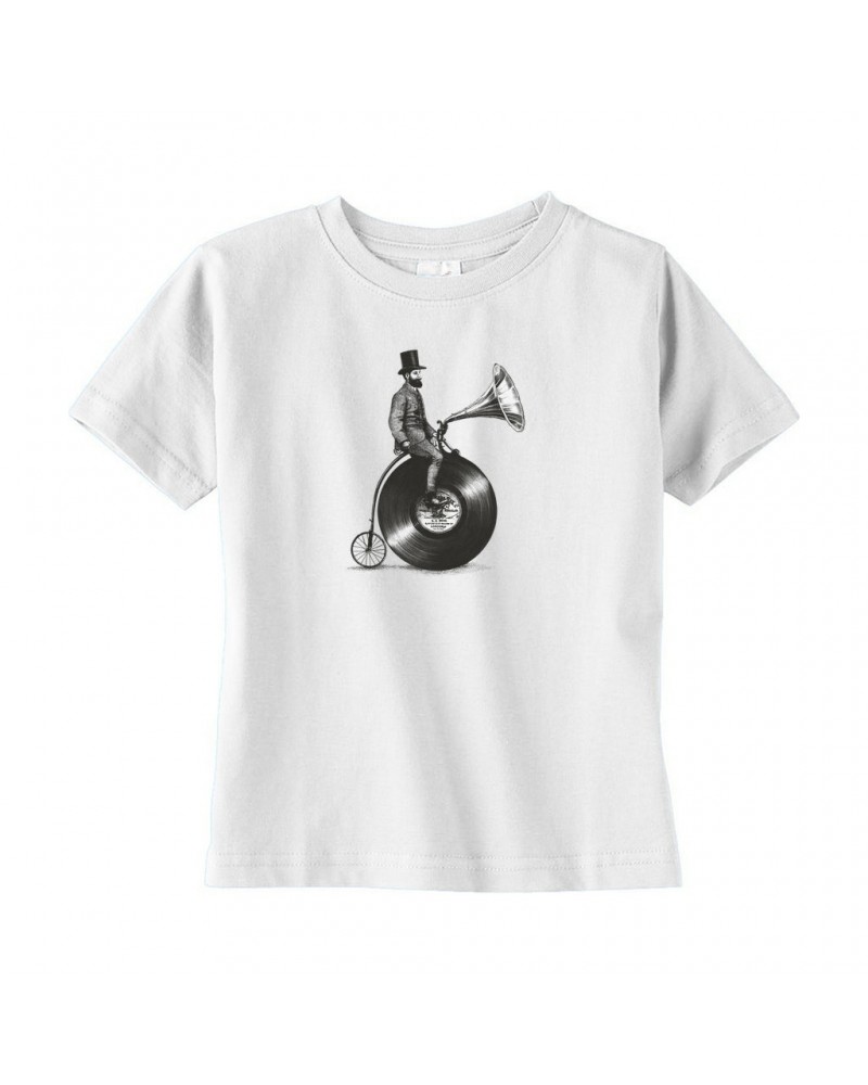 Music Life Toddler T-shirt | Riding The Gramophone Toddler Tee $6.99 Shirts