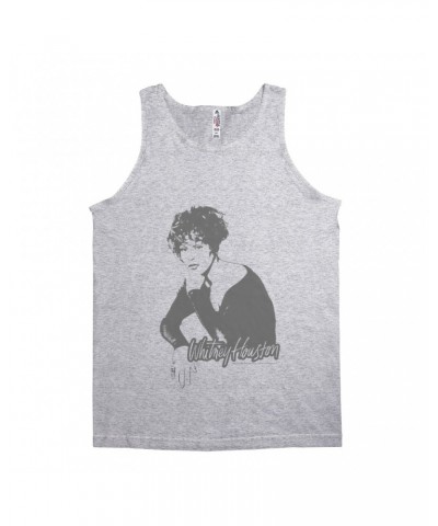 Whitney Houston Unisex Tank Top | 1990 Photo In Shadow Design Shirt $6.10 Shirts