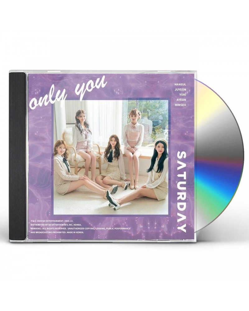 SATURDAY ONLY YOU CD $21.05 CD
