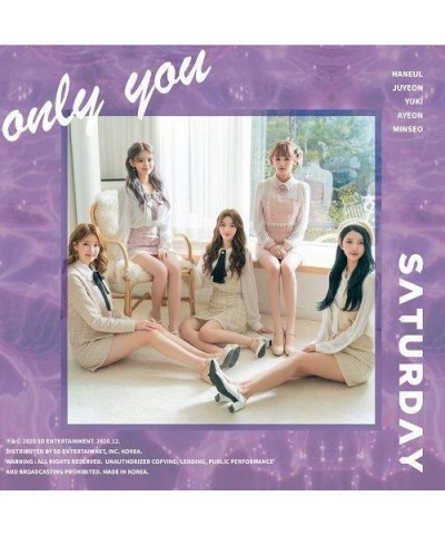 SATURDAY ONLY YOU CD $21.05 CD
