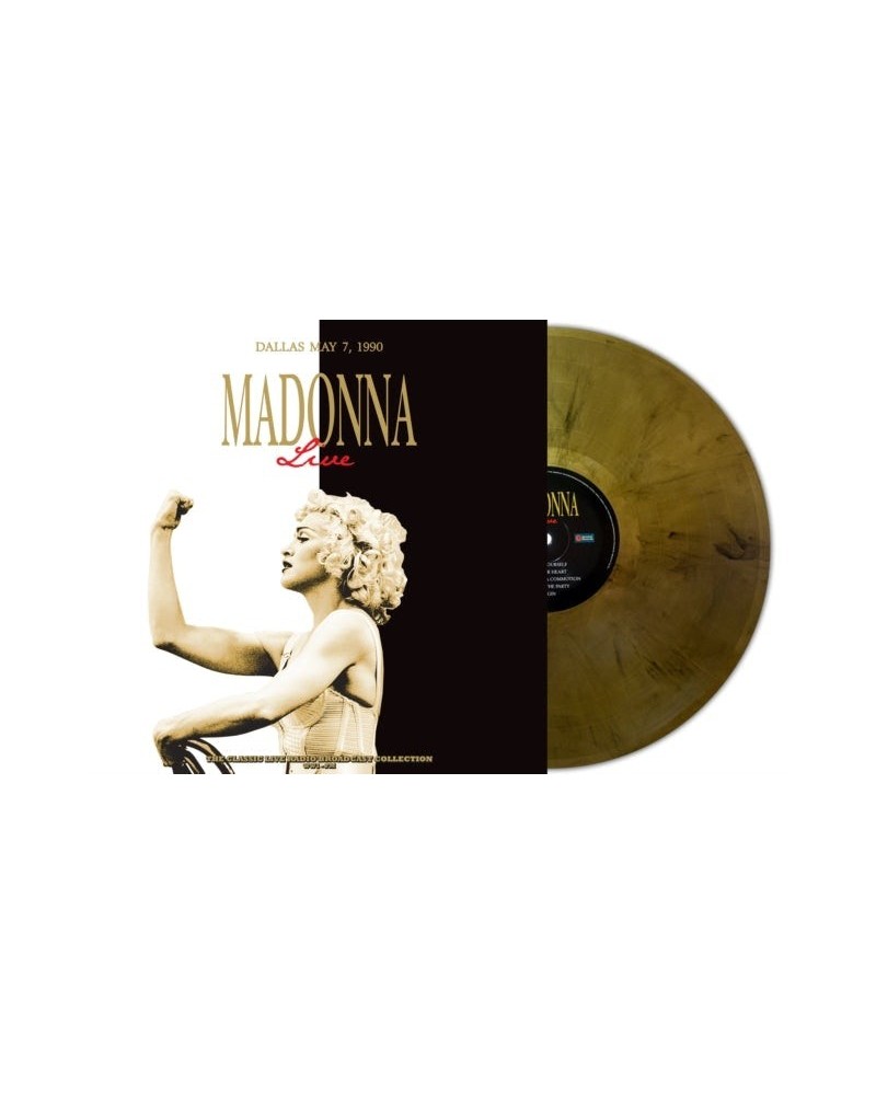 Madonna LP Vinyl Record - Live In Dallas 7th May 19 90 (Marble Vinyl) $6.10 Vinyl